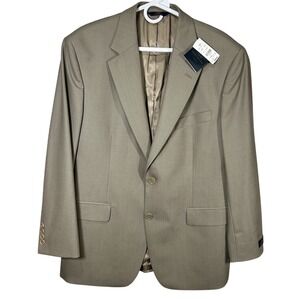 Brooks Brothers 346 Stretch 41 SCotton 2 Button Tan Suit Blazer NWT